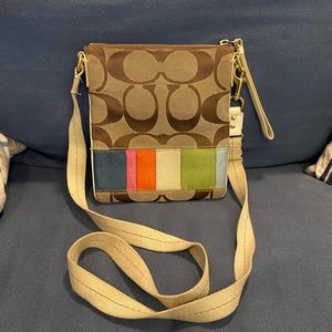 Fabric Coach crossbody